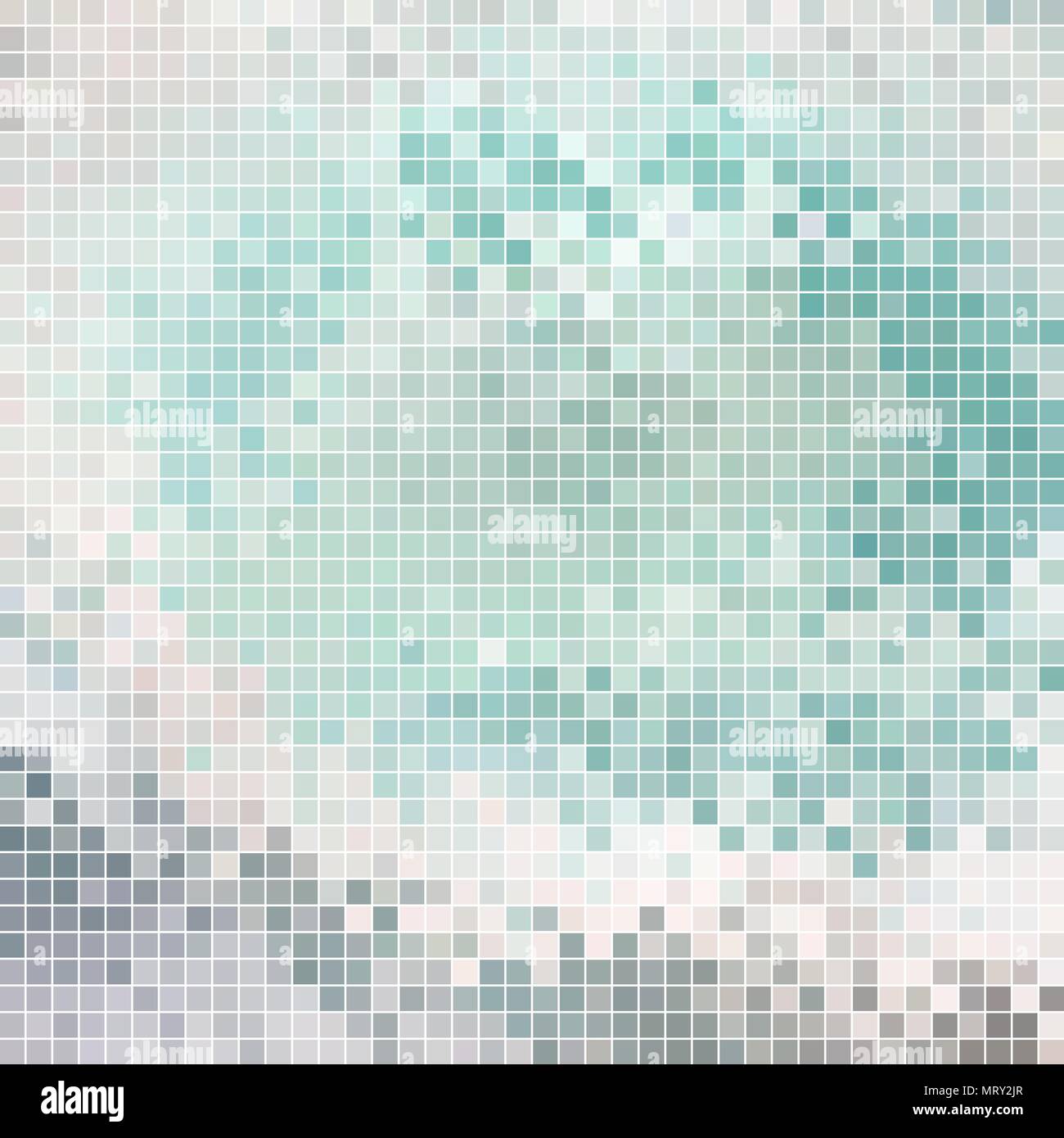 abstract vector square pixel mosaic background - light blue Stock ...