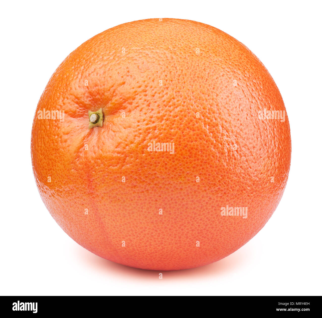 Whole orange grapefruit isolated on the white Stock Photo