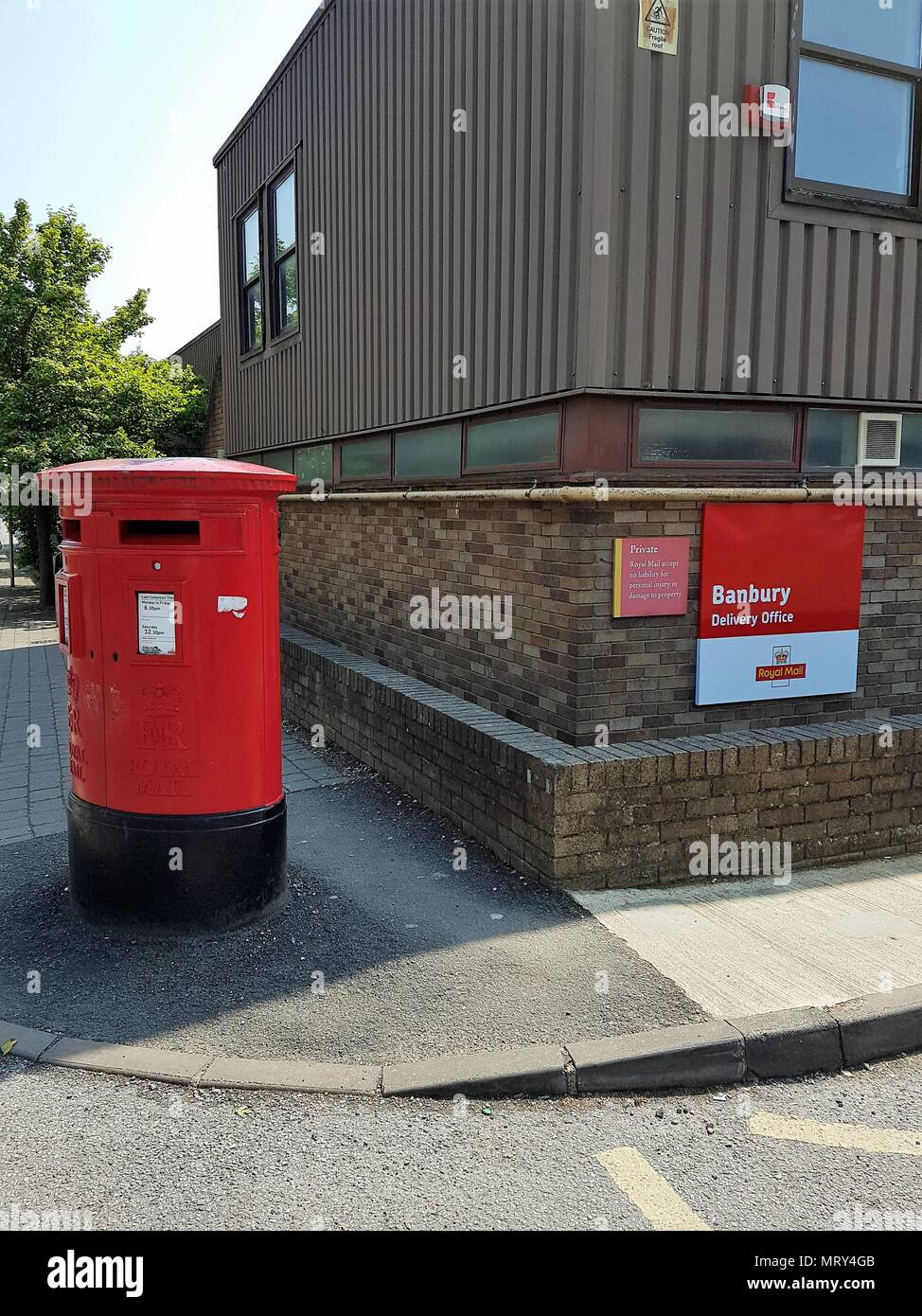 Royal Mail Delivery Sorting Office, Banbury, Oxfordshire, UK Stock Photo