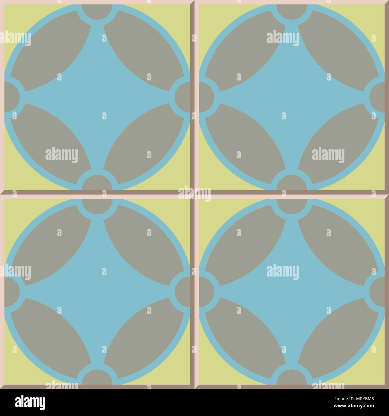Ceramic tile pattern geometry round curve cross, oriental interior ...