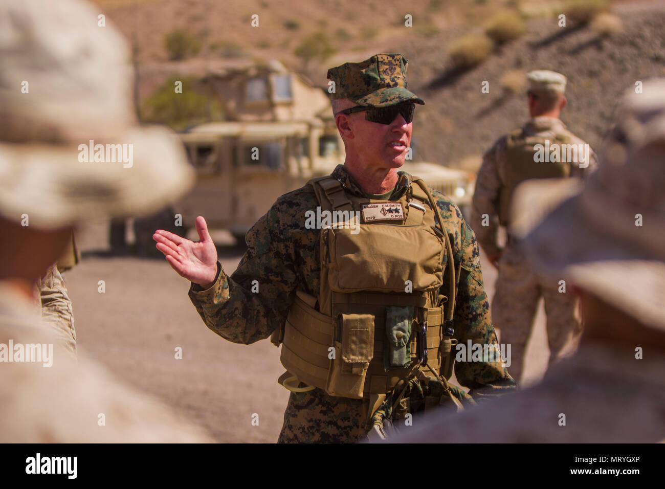 Maj. Gen. Eric Smith, the commanding general for 1st Marine Division ...