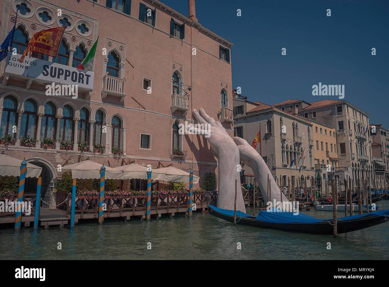 Giant hands sculpture venice hires stock photography and images Alamy