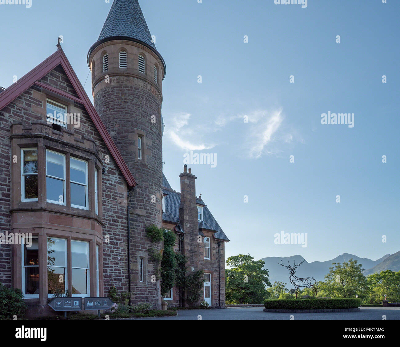 North west highlands scotland red deer hires stock photography and