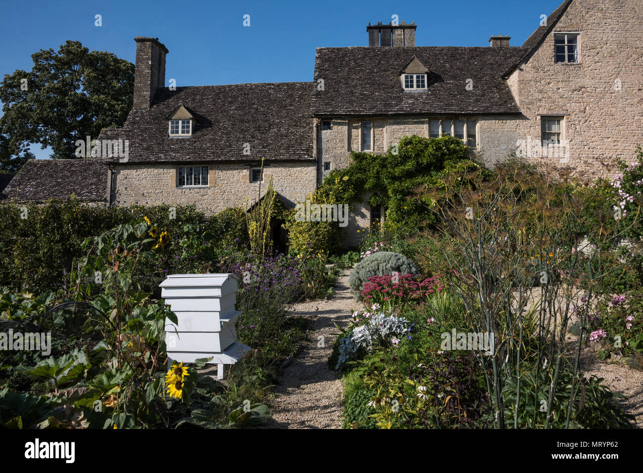 The kitchen garden, Cogges Farm Museum, Witney, Oxfordshire Stock Photo