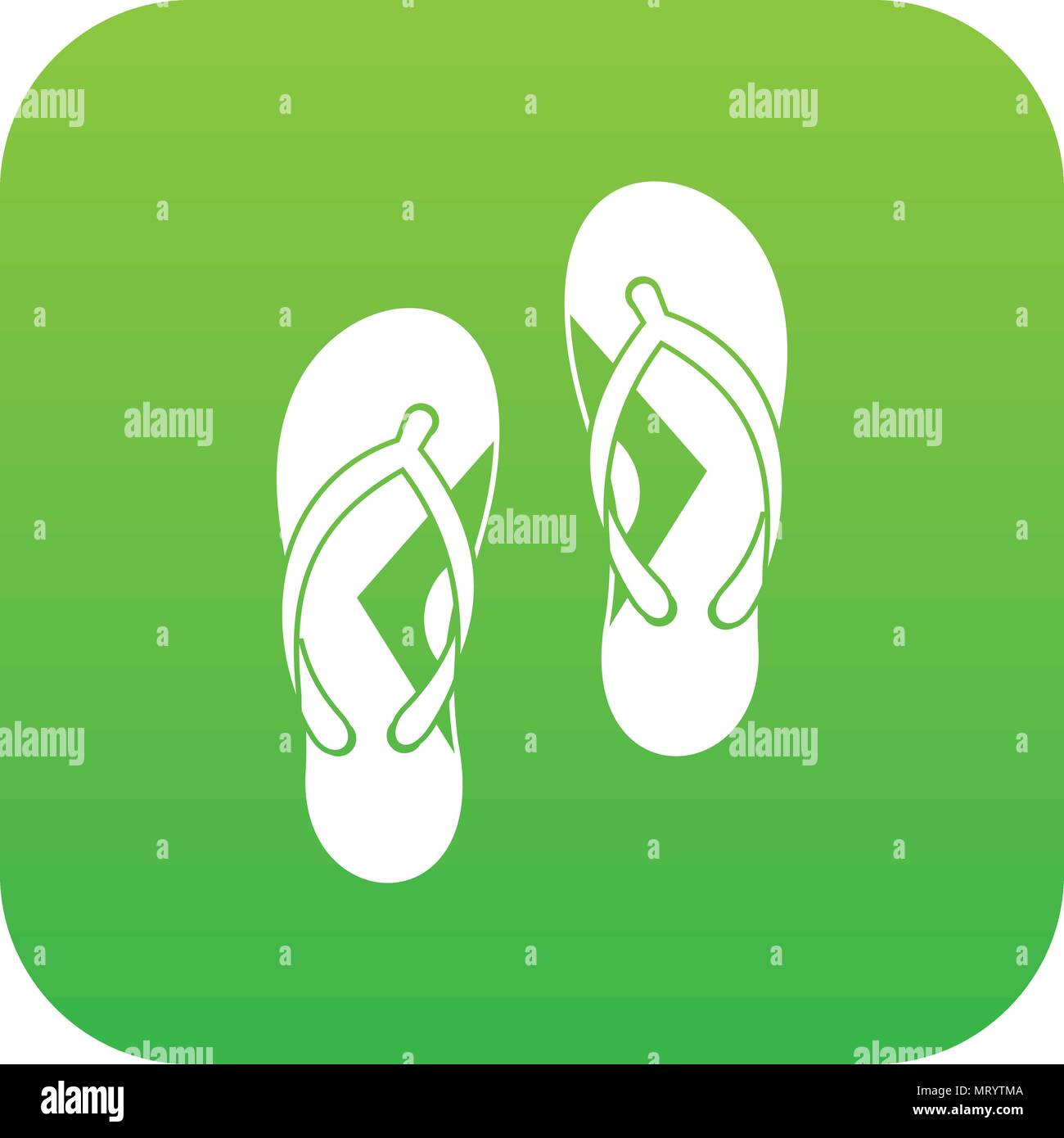 Flip flop sandals icon digital green Stock Vector Image & Art Alamy