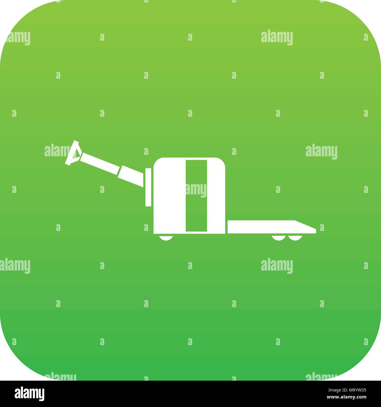 Cart on wheels icon digital green Stock Vector Image & Art - Alamy