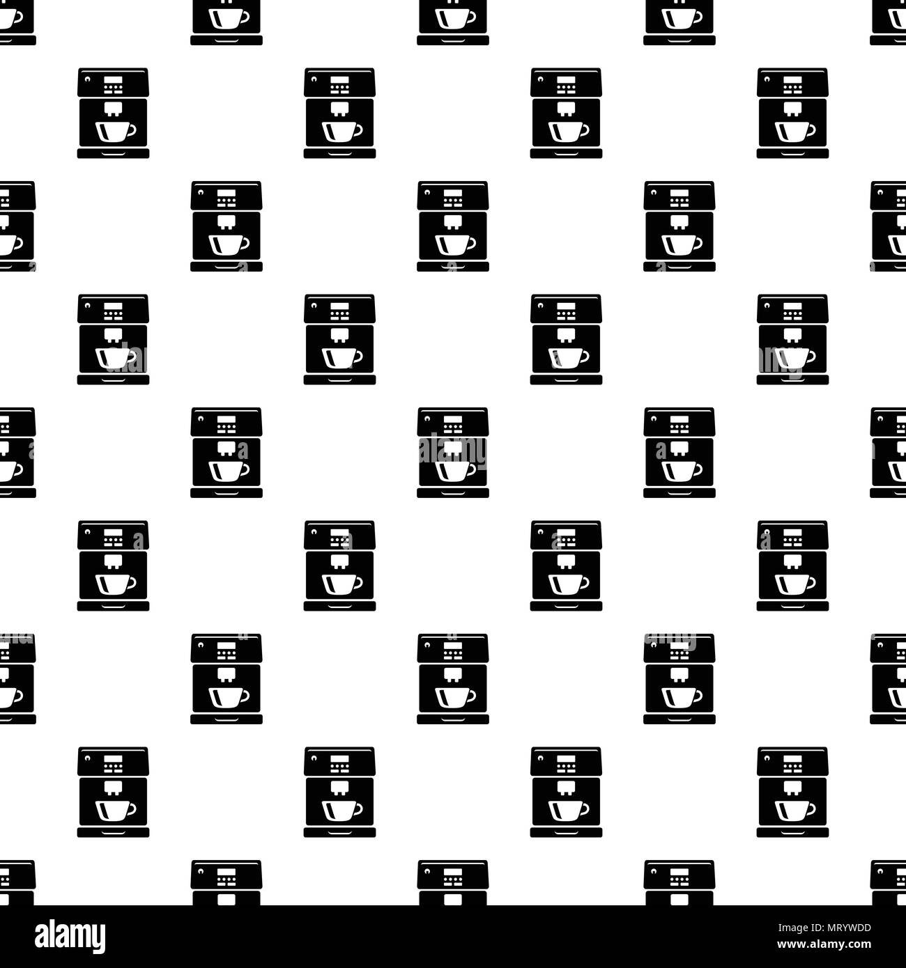 Coffee machine pattern vector seamless Stock Vector Image & Art - Alamy
