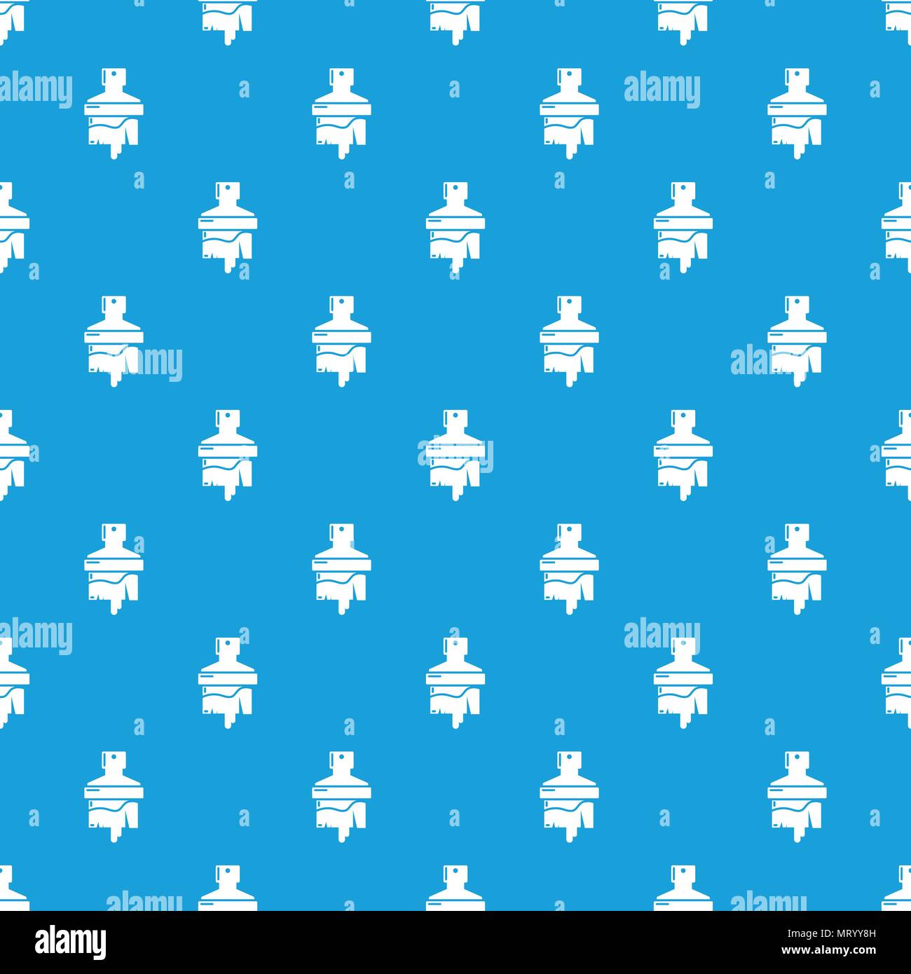 Brush house pattern vector seamless blue Stock Vector Image & Art - Alamy