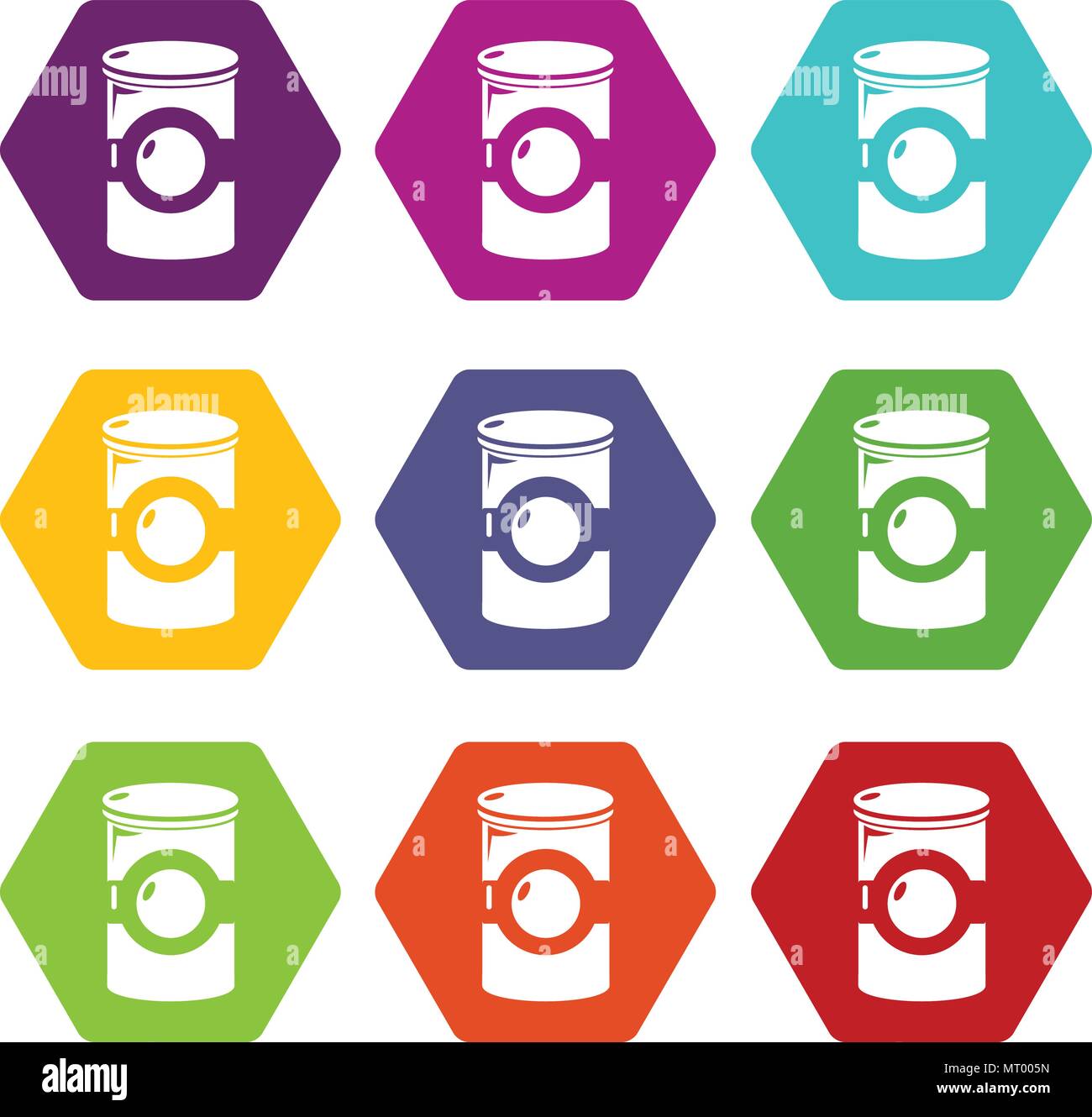 Cosmetic jar plastic icons set 9 vector Stock Vector Image & Art - Alamy
