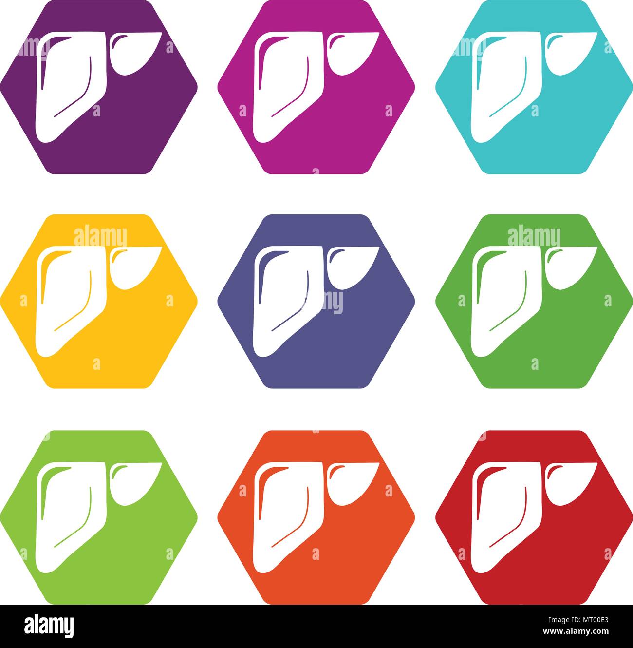 Liver icons set 9 vector Stock Vector Image & Art - Alamy