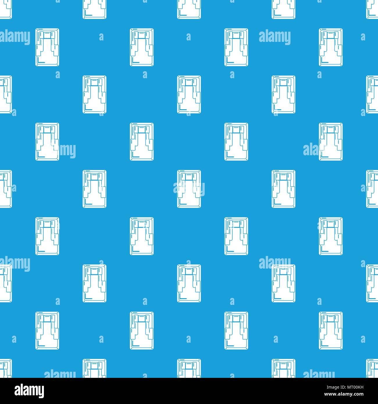 Switch pattern vector seamless blue Stock Vector