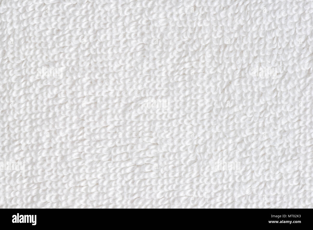 white cotton texture of towel like background, close up Stock Photo