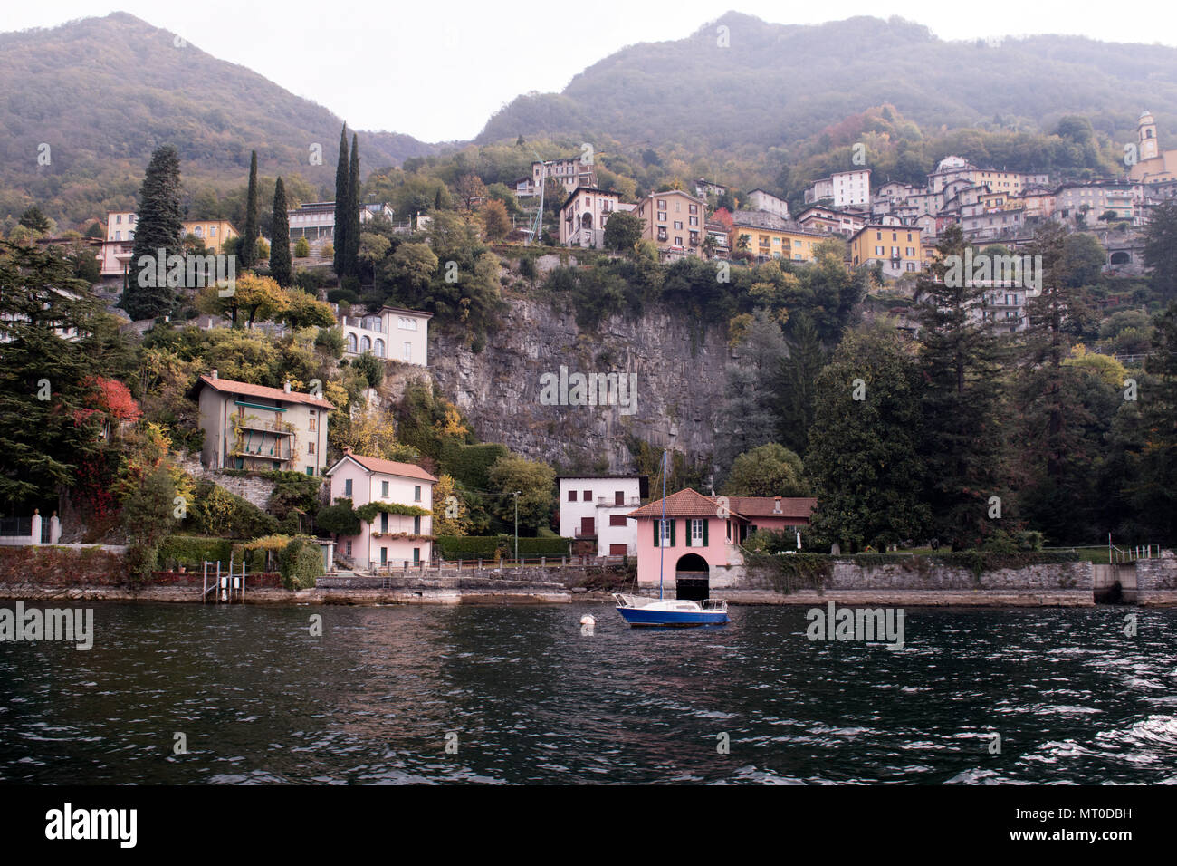 Pognana Lario at Lake Como, Lombardia, Italy Stock Photo