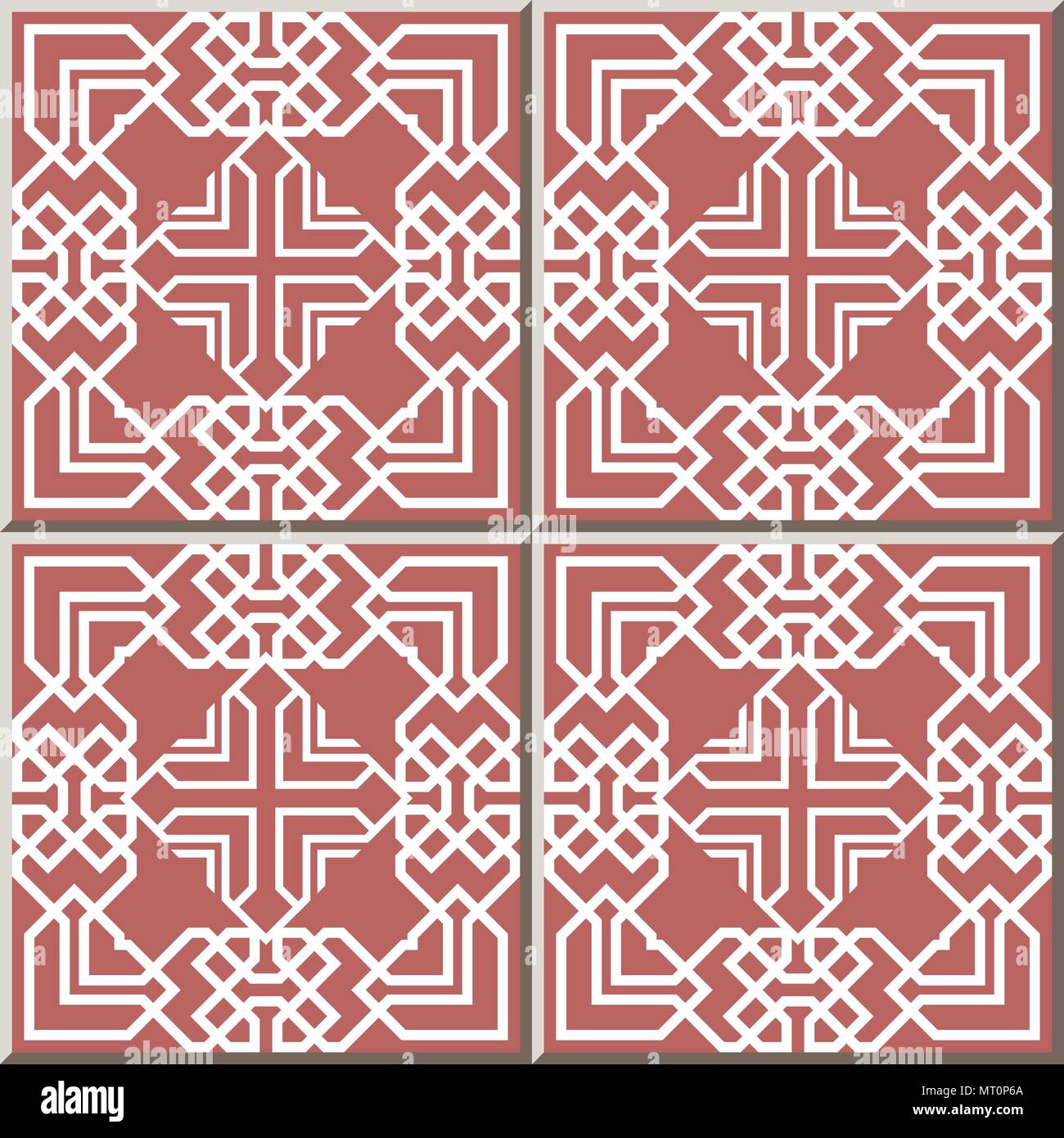 Ceramic tile pattern polygon square check geometry cross frame line ...