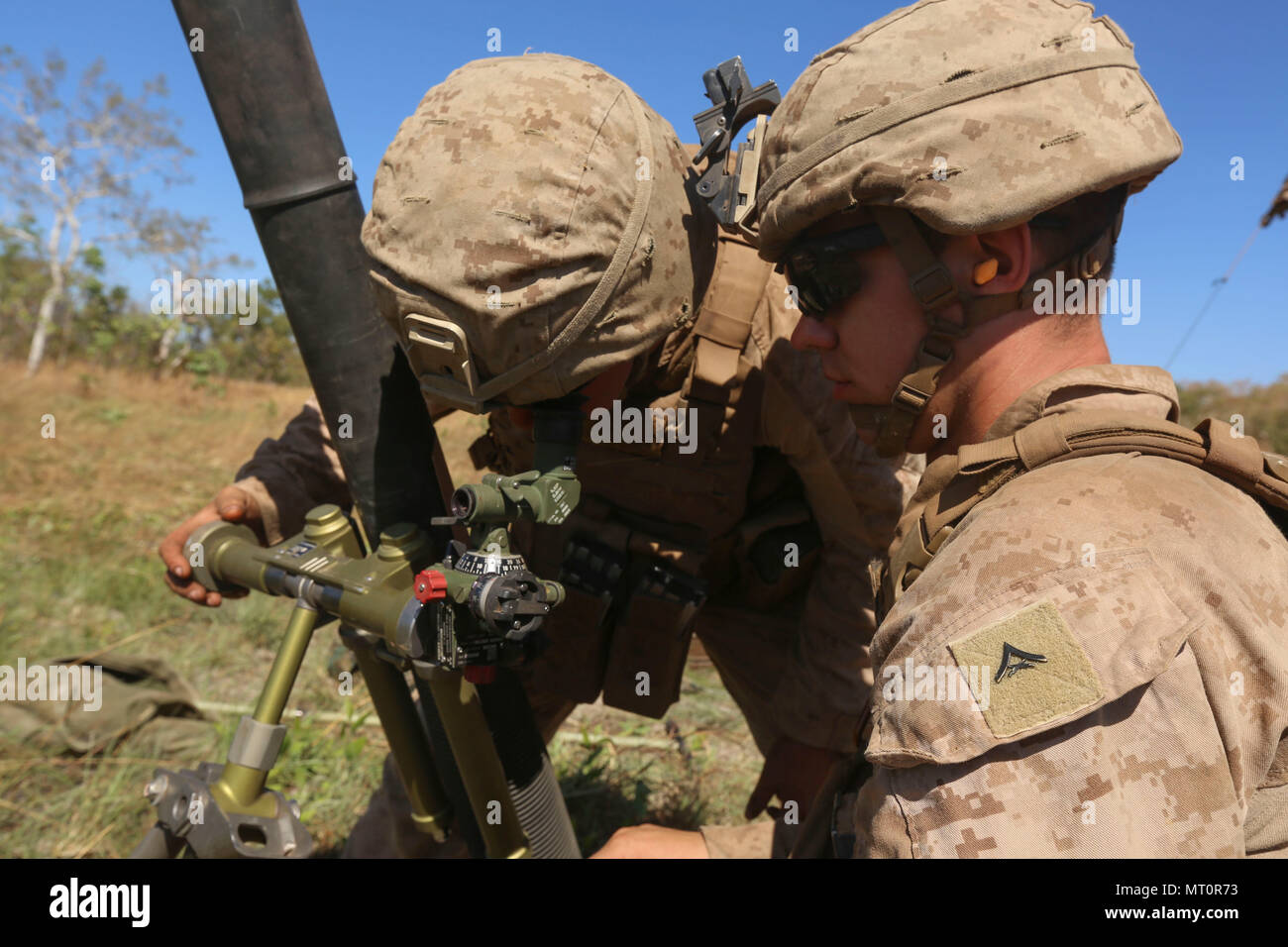 MOUNT BUNDEY TRAINING AREA, Australian – U.S. Marine Lance Cpl. Brian ...