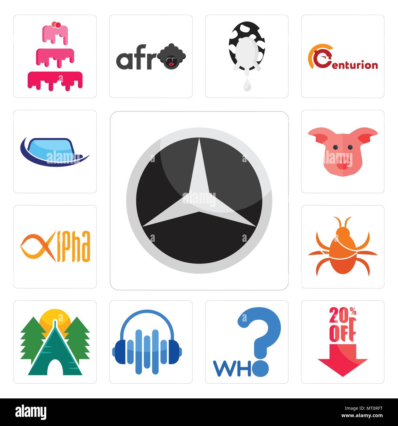 Mercedes Icon Vector Vectors High Resolution Stock Photography And Images Alamy