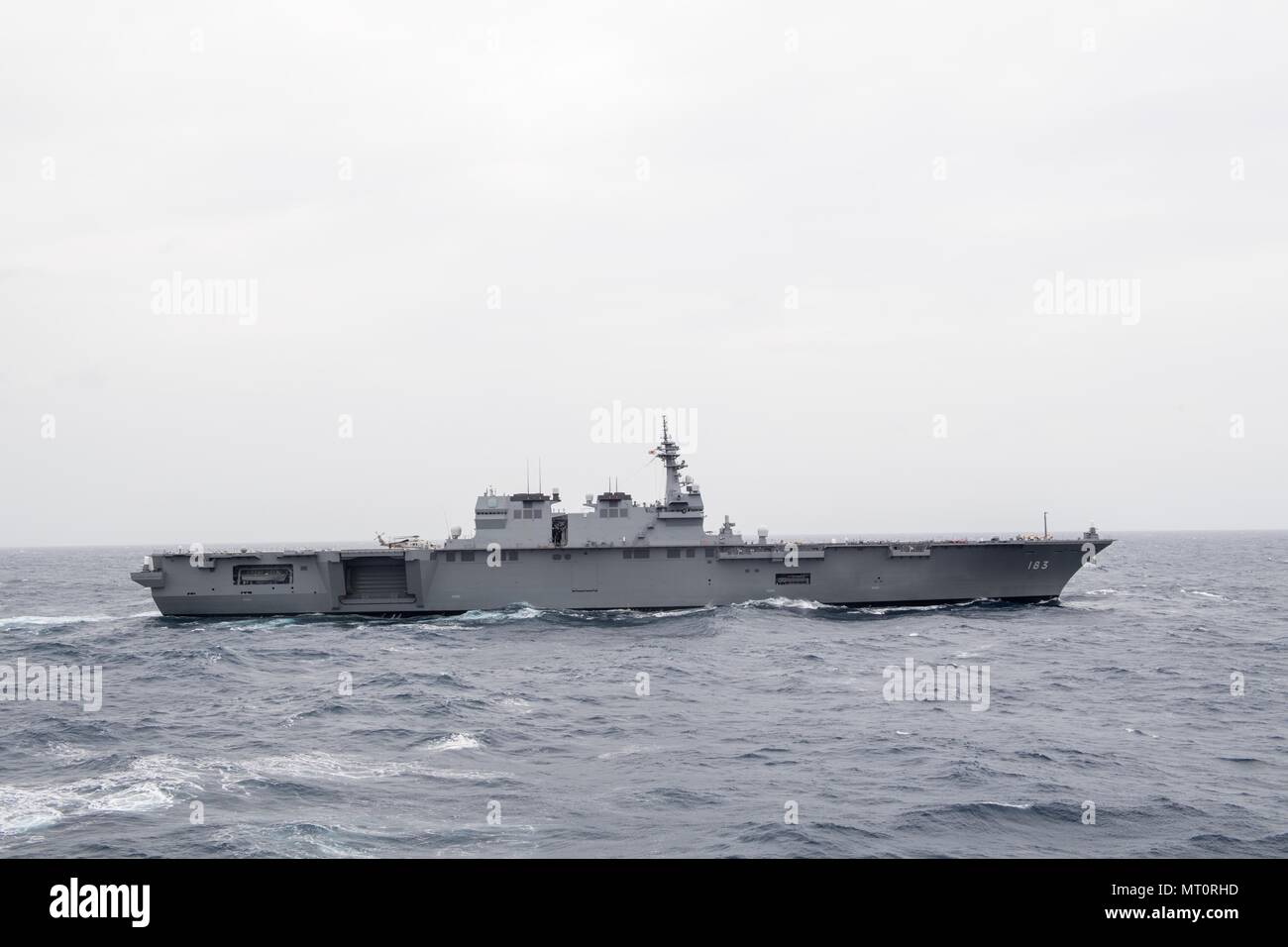 The flagship of the fleet of Japan - Izumo helicopter carrier The flagship of the fleet of Japan - Izumo helicopter carrier