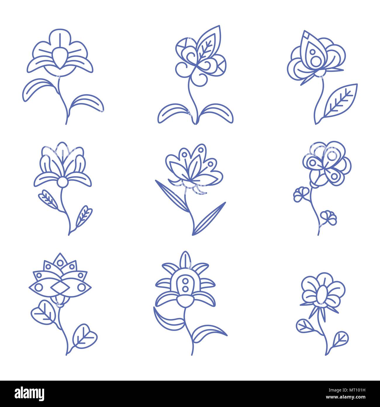 Flower Generic Outline Color icon
