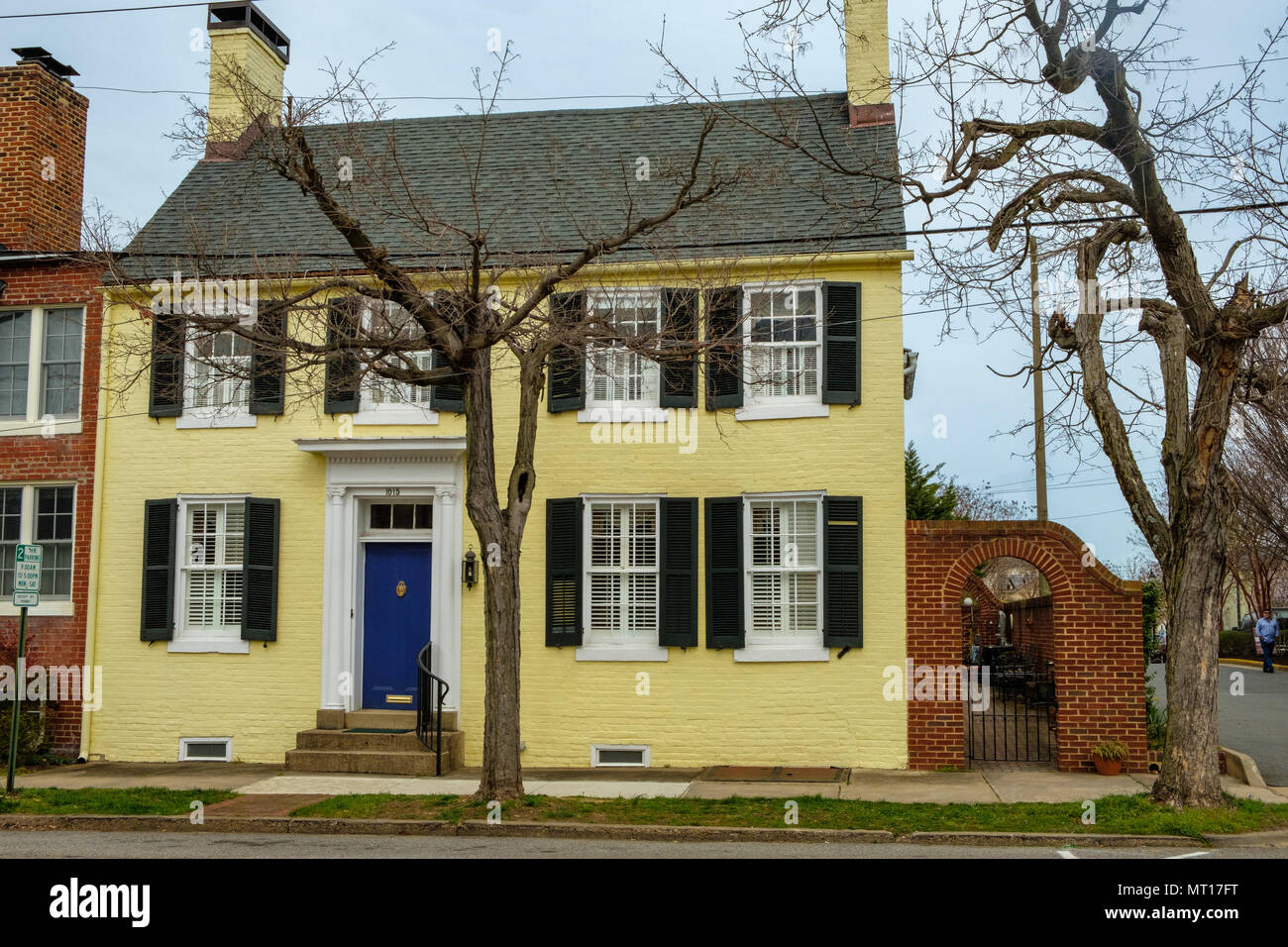 Historic house, 1015 Charles Street, Fredericksburg, Virginia Stock