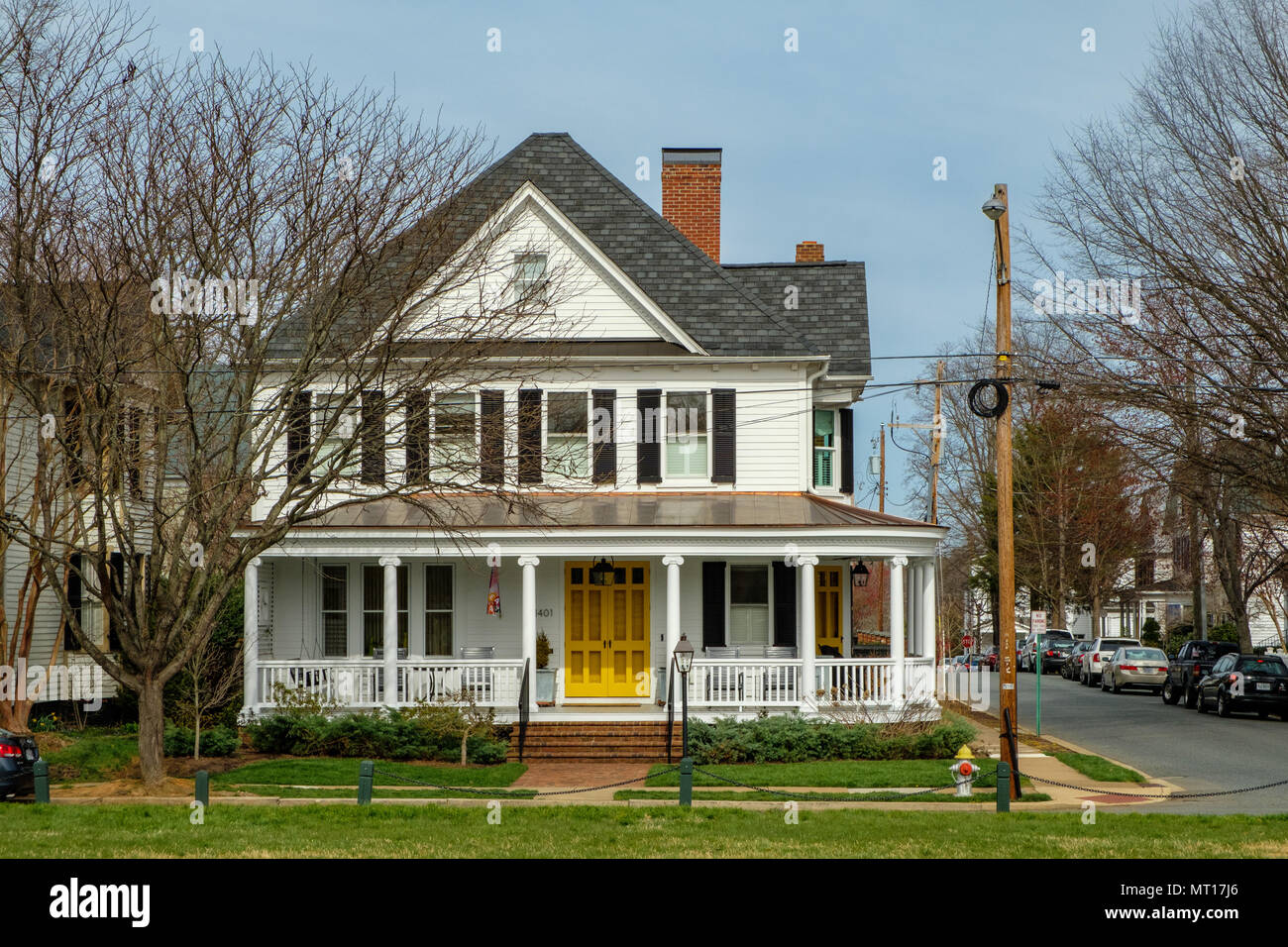 Historic house, 1401 Washington Avenue, Fredericksburg, Virginia Stock
