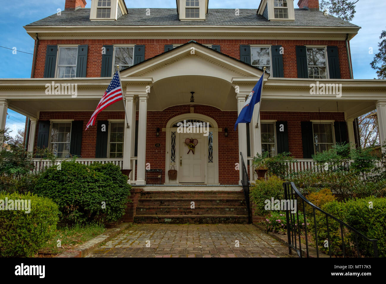 Historic house, 610 Lewis Street, Frederickburg, Virginia Stock Photo