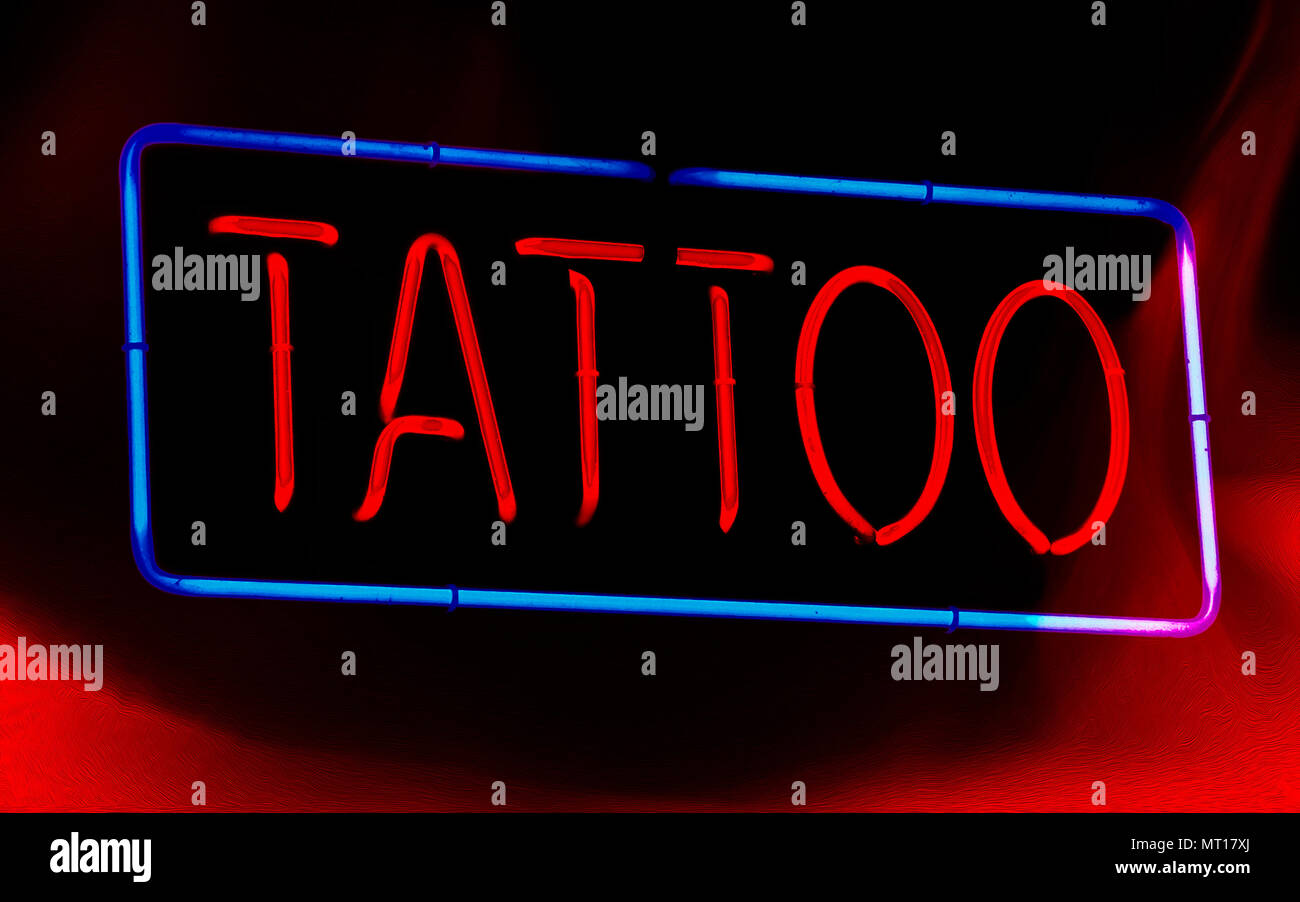 Tattoo Shop Sign Stock Photos & Tattoo Shop Sign Stock ...