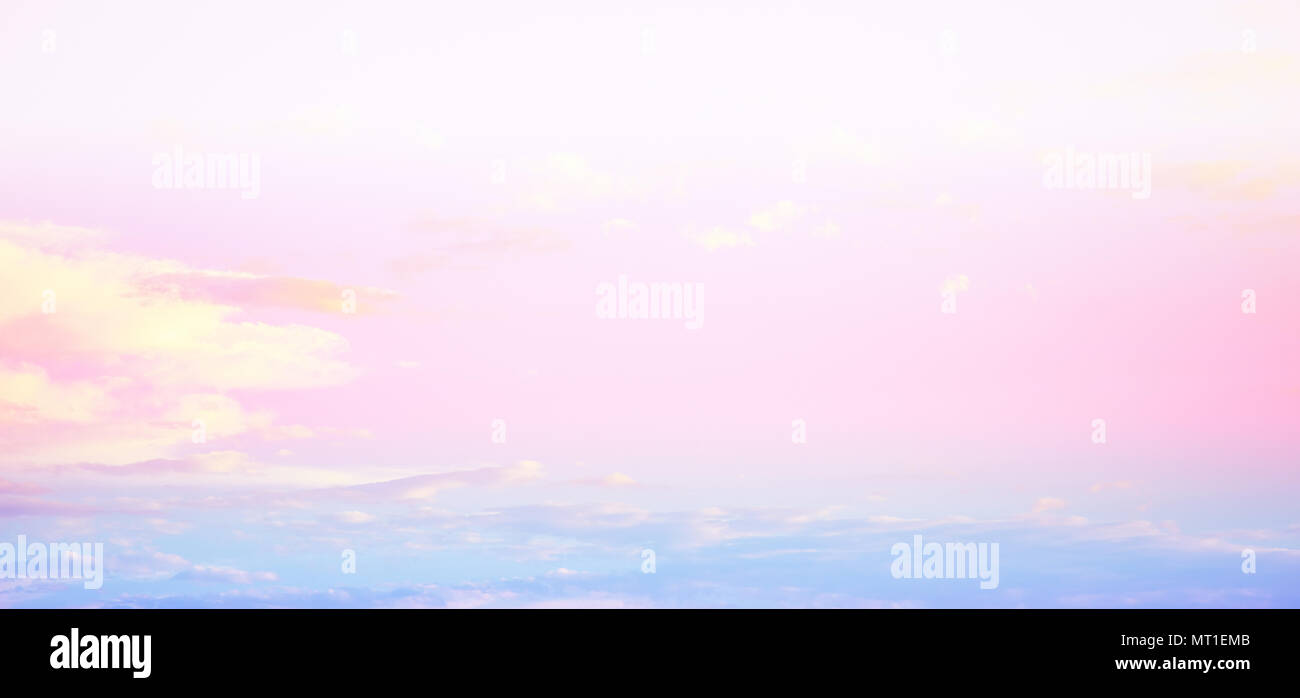 Sky bright pastel colors Stock Photo