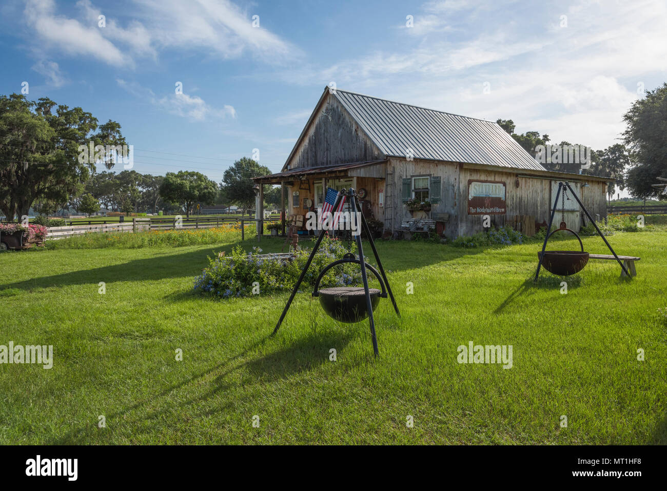 Old Farm House Florida USA Stock Photo Alamy