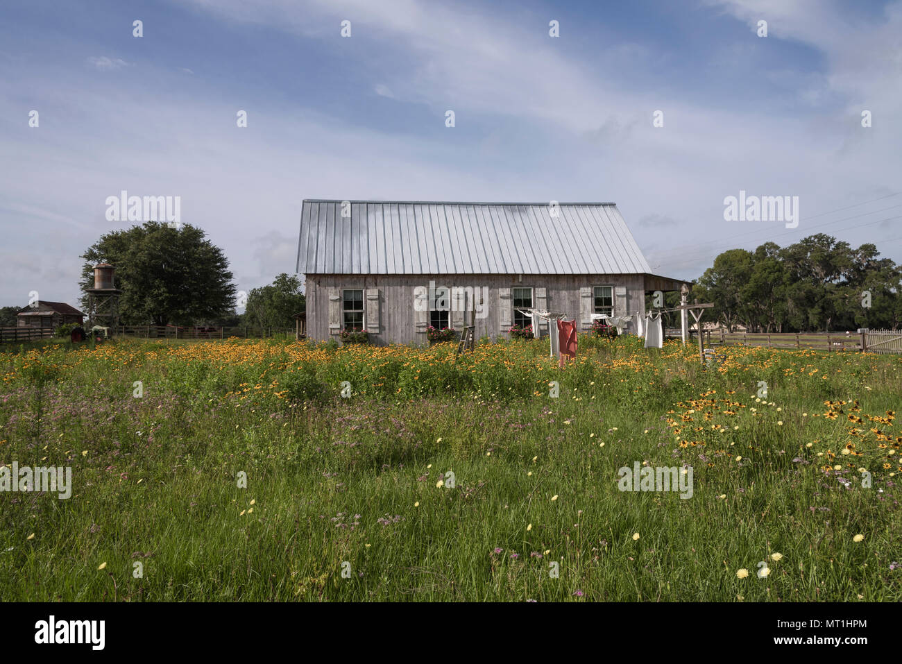 Old Farm House Florida USA Stock Photo Alamy