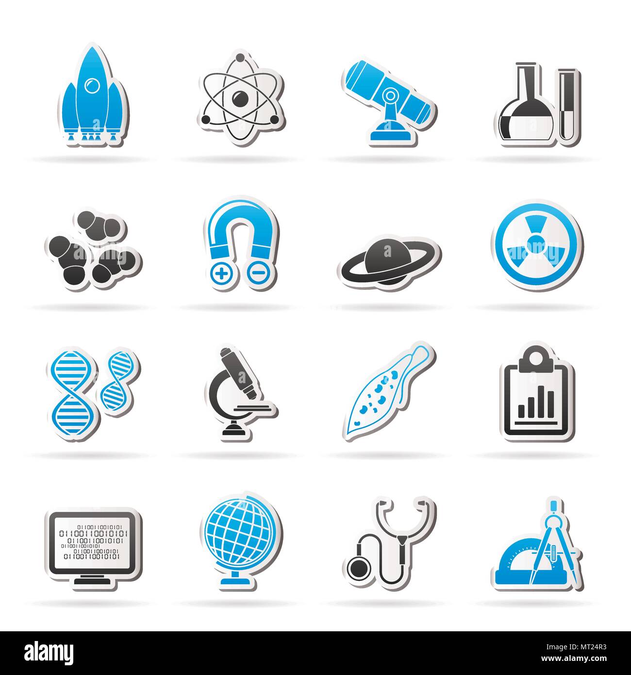 Science, Research and Education Icons - Vector Icon set Stock Vector ...