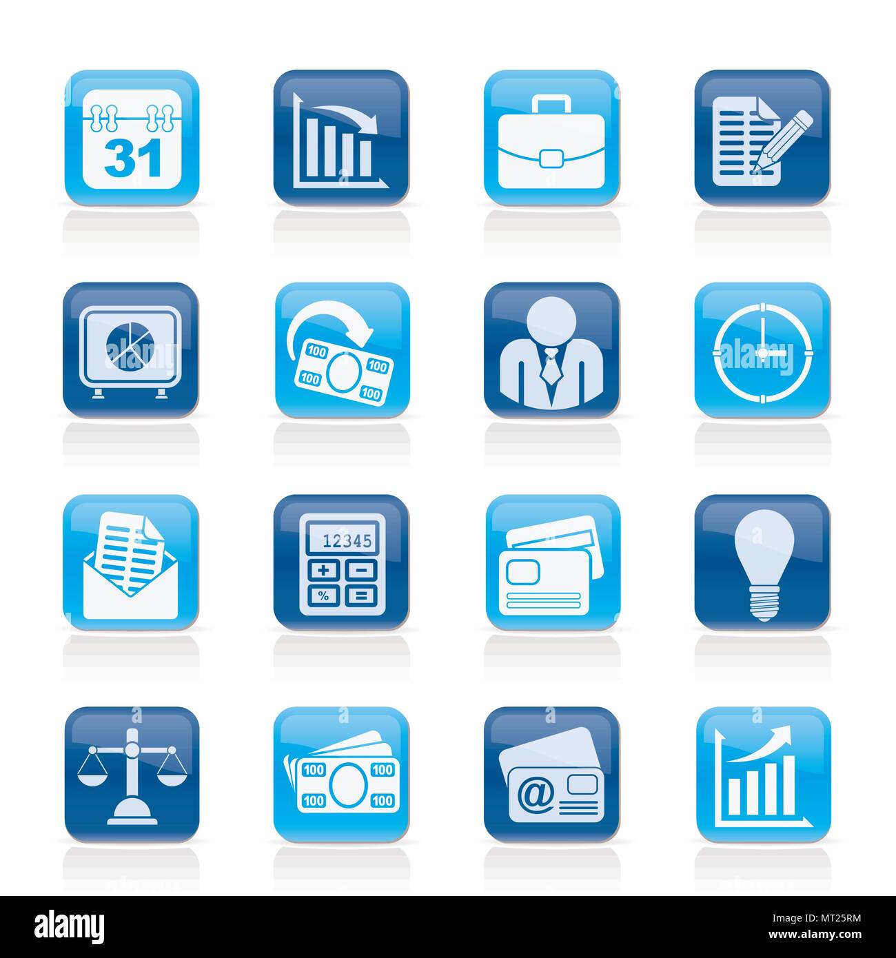Business and office icons - vector icon set Stock Vector Image & Art ...