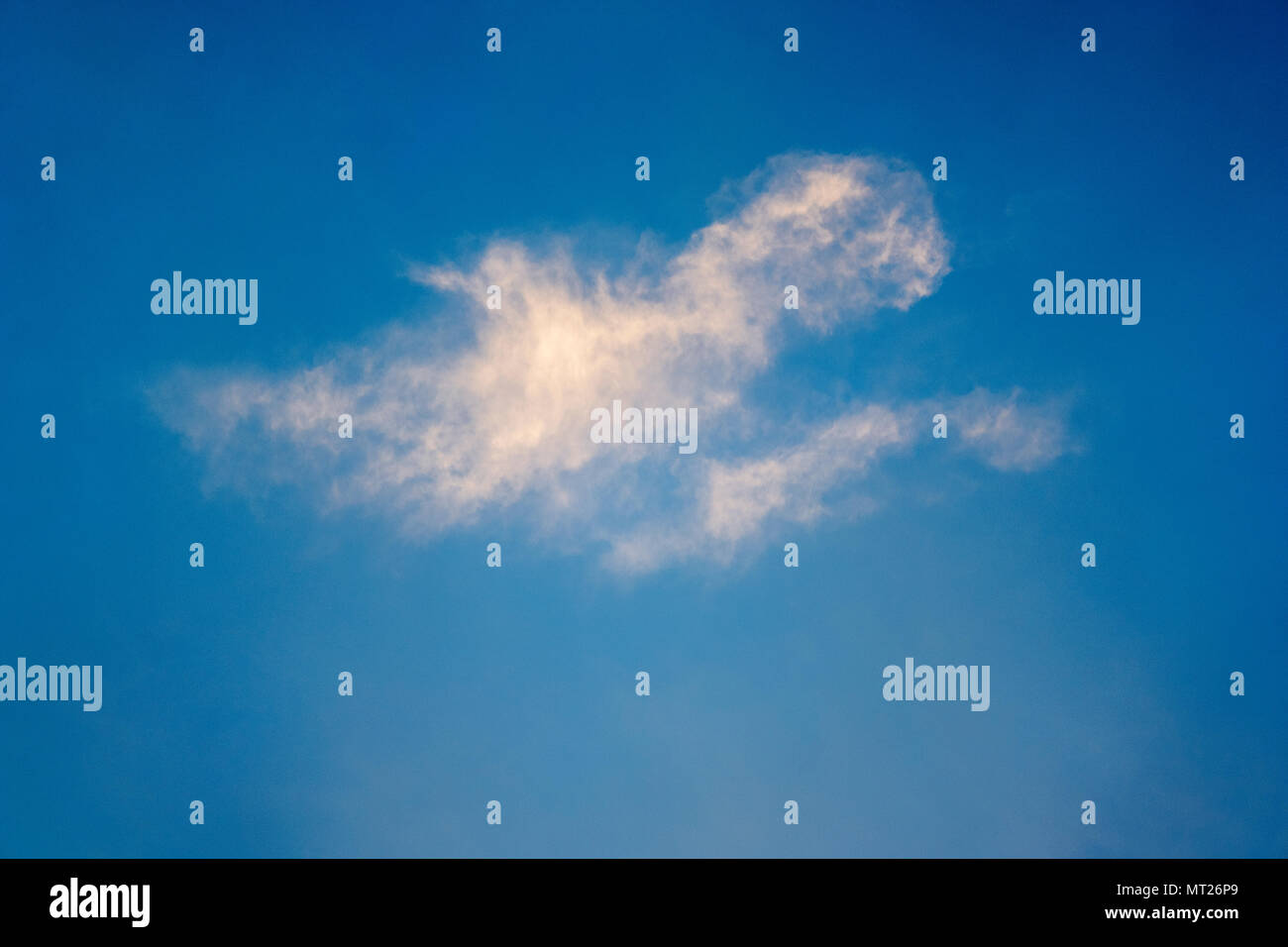 Unusual sunset cloud formations in Colorado, USA Stock Photo