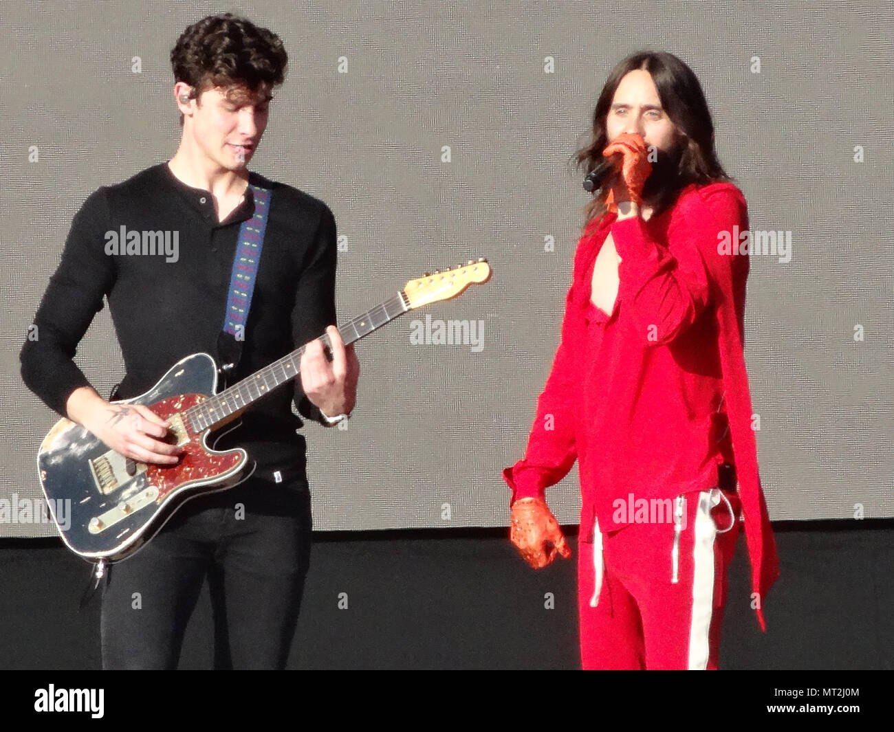 Shawn Mendes And 30 Seconds To Mars Perform At The Bbc Biggest Weekend Held At Singleton Park In Swansea On Sunday 27th May 2018 Stock Photo Alamy