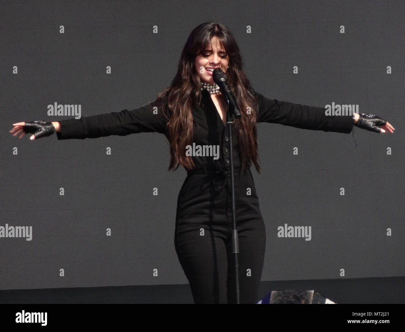 Camila Cabello performs at the BBC Biggest Weekend held at Singleton