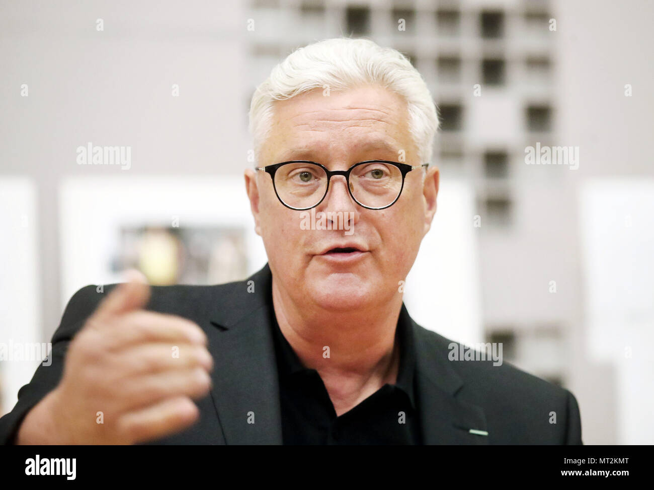 28 May 2018, Germany, Erfurt: Guy Montavon, director of the Theater ...