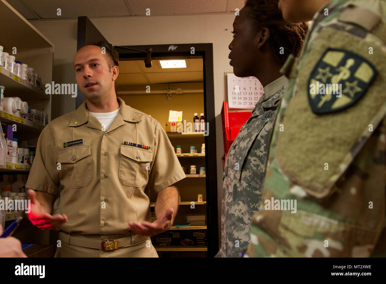 US Public Health Service Lt. Cmdr. Cole Dysinger, a pharmacist at the
