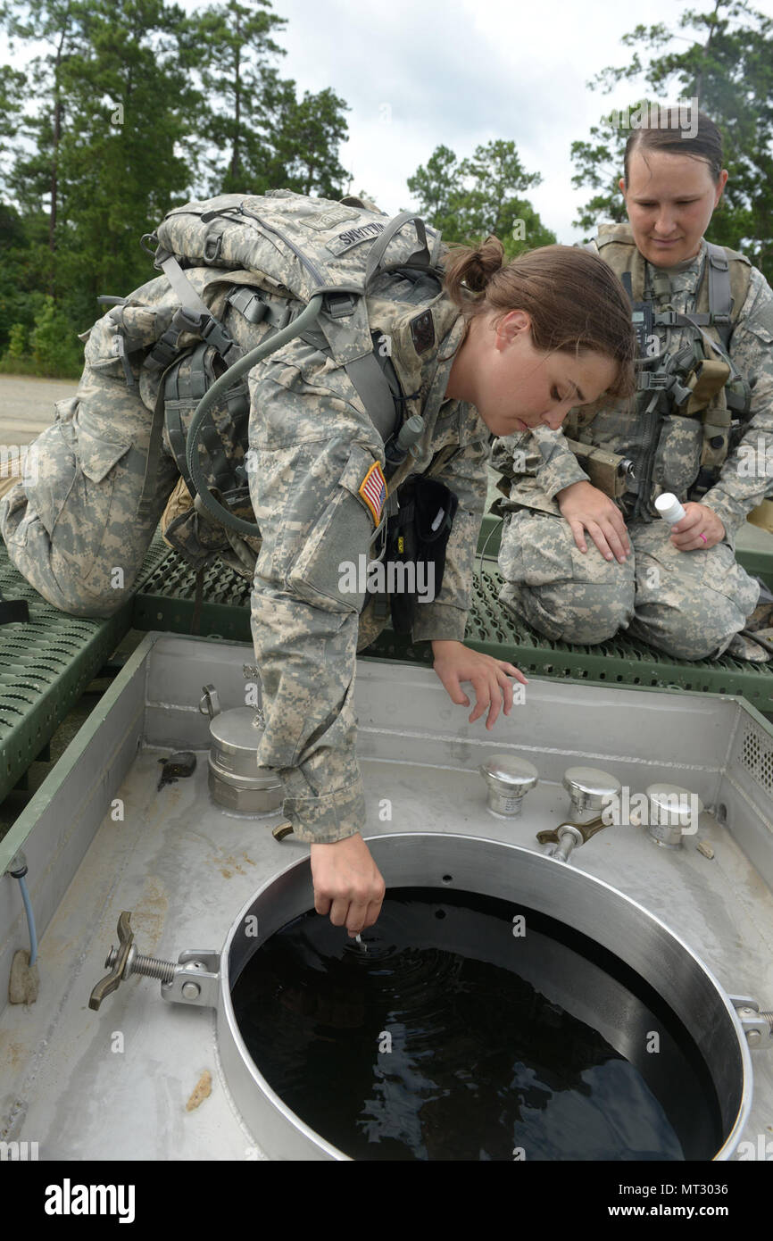 Indiana National Guard Cpl. Melissa Williams of Fishers and a 138th