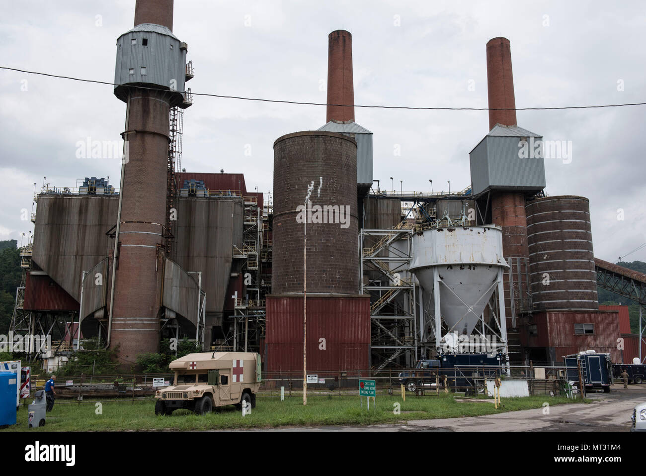 The Albright Power Station, no longer operational, has been converted