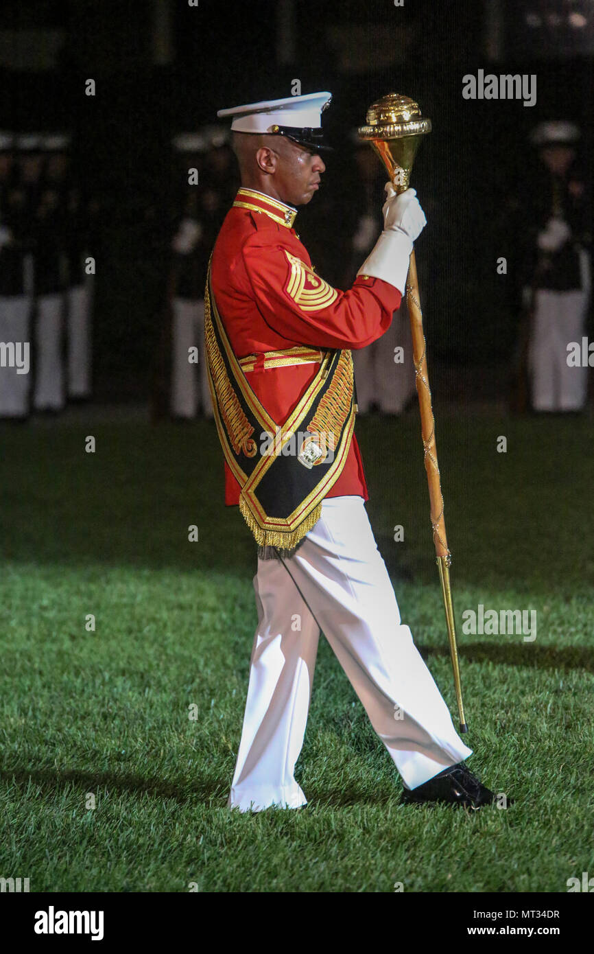 Master GySgt. Kevin Buckles, drum major, “The Commandant’s Own” U.S