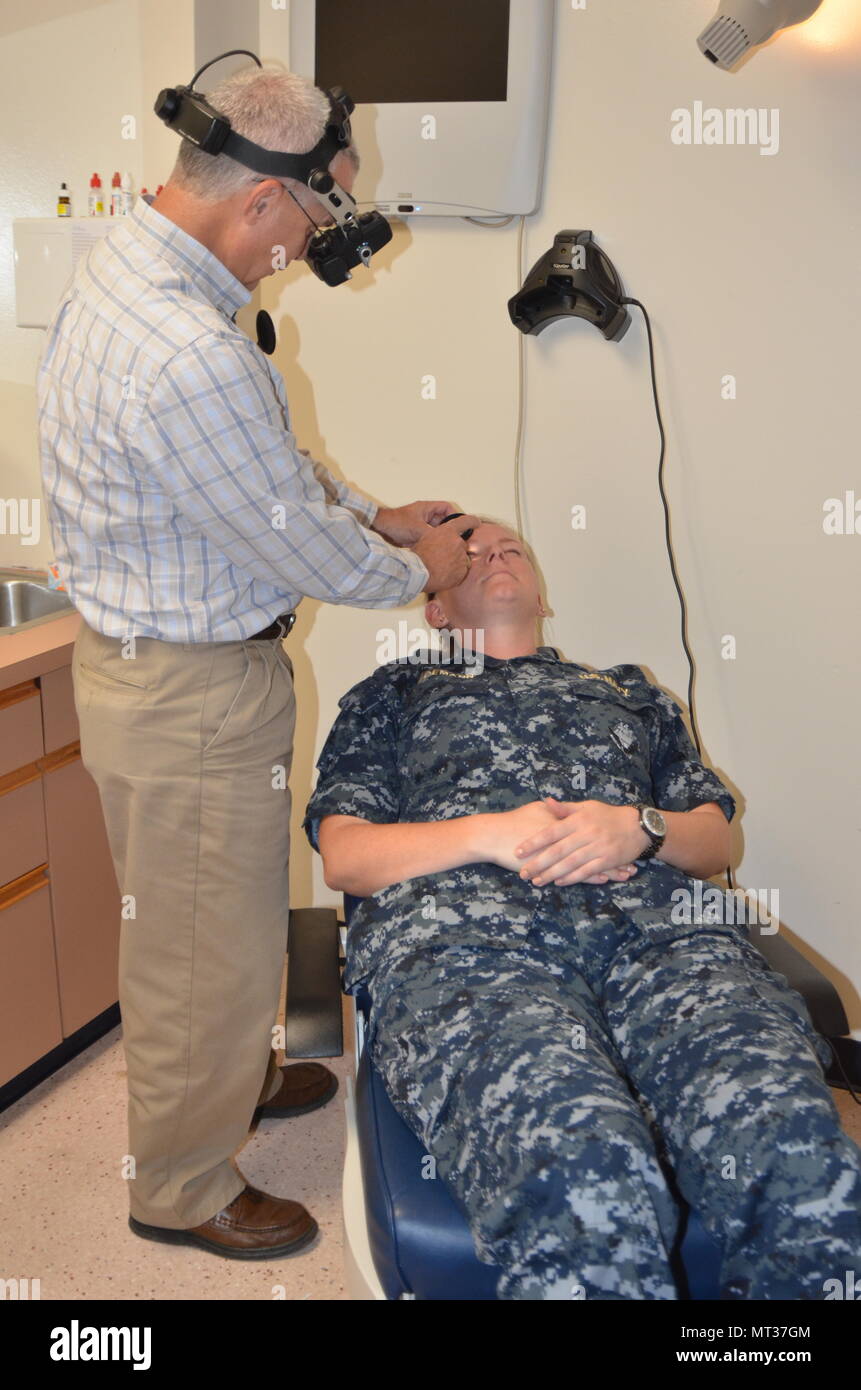 Walter King, an optometrist at Naval Branch Health Clinic Naval Air