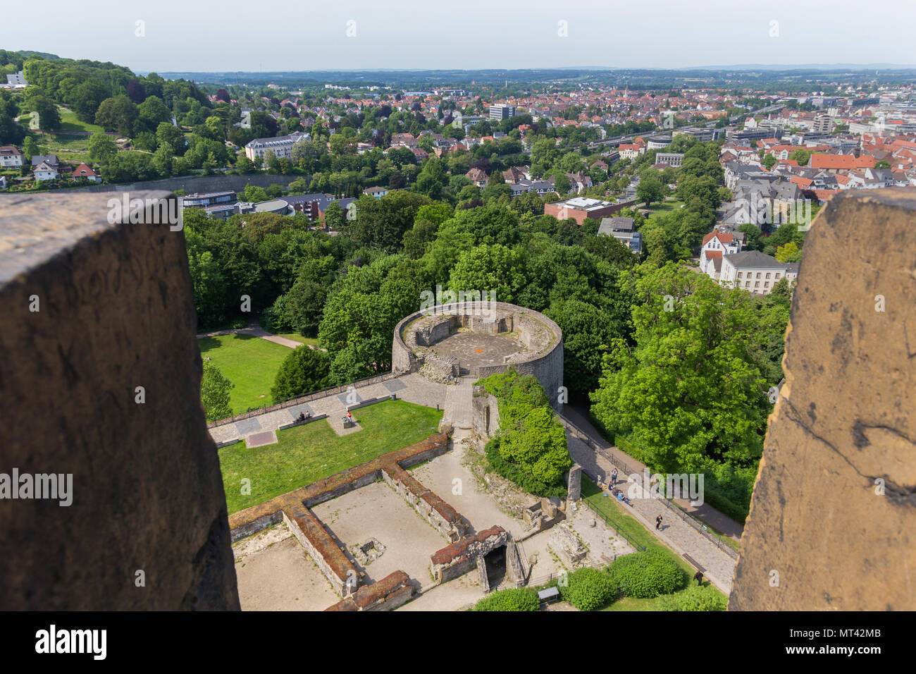 sparrenburg castle bielefeld germany in the summer Stock Photo