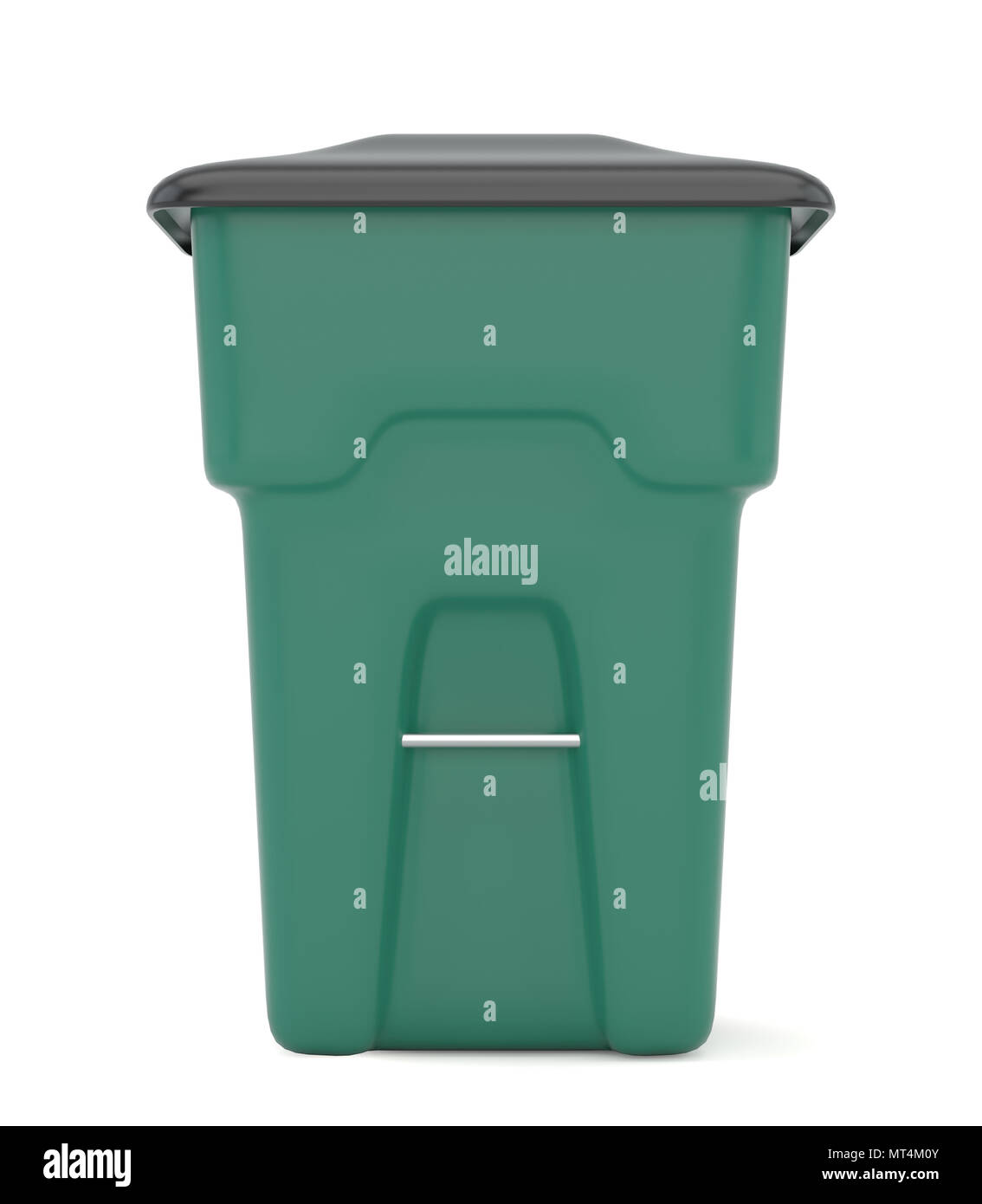 Waste bin. Green ecology conceptual design. 3d rendering Stock Photo