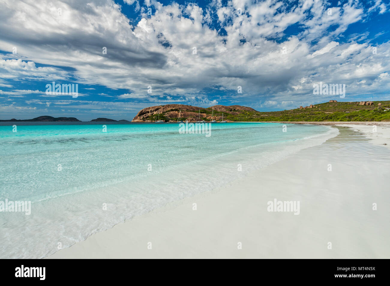 Amazing Lucky Bay in Cape Le Grand National Park. Stock Photo