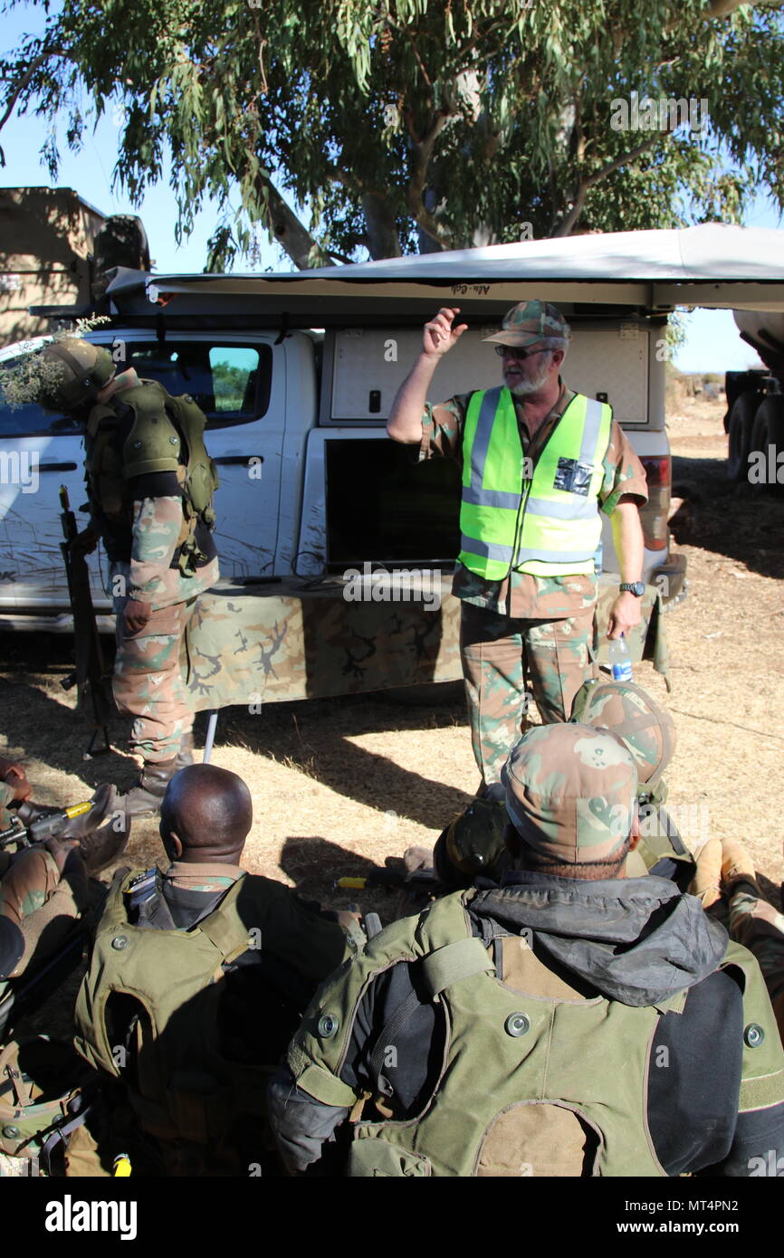 Alcora Exercise Shared Accord 2017 Opposition Forces (OPFOR) scenario role players ...