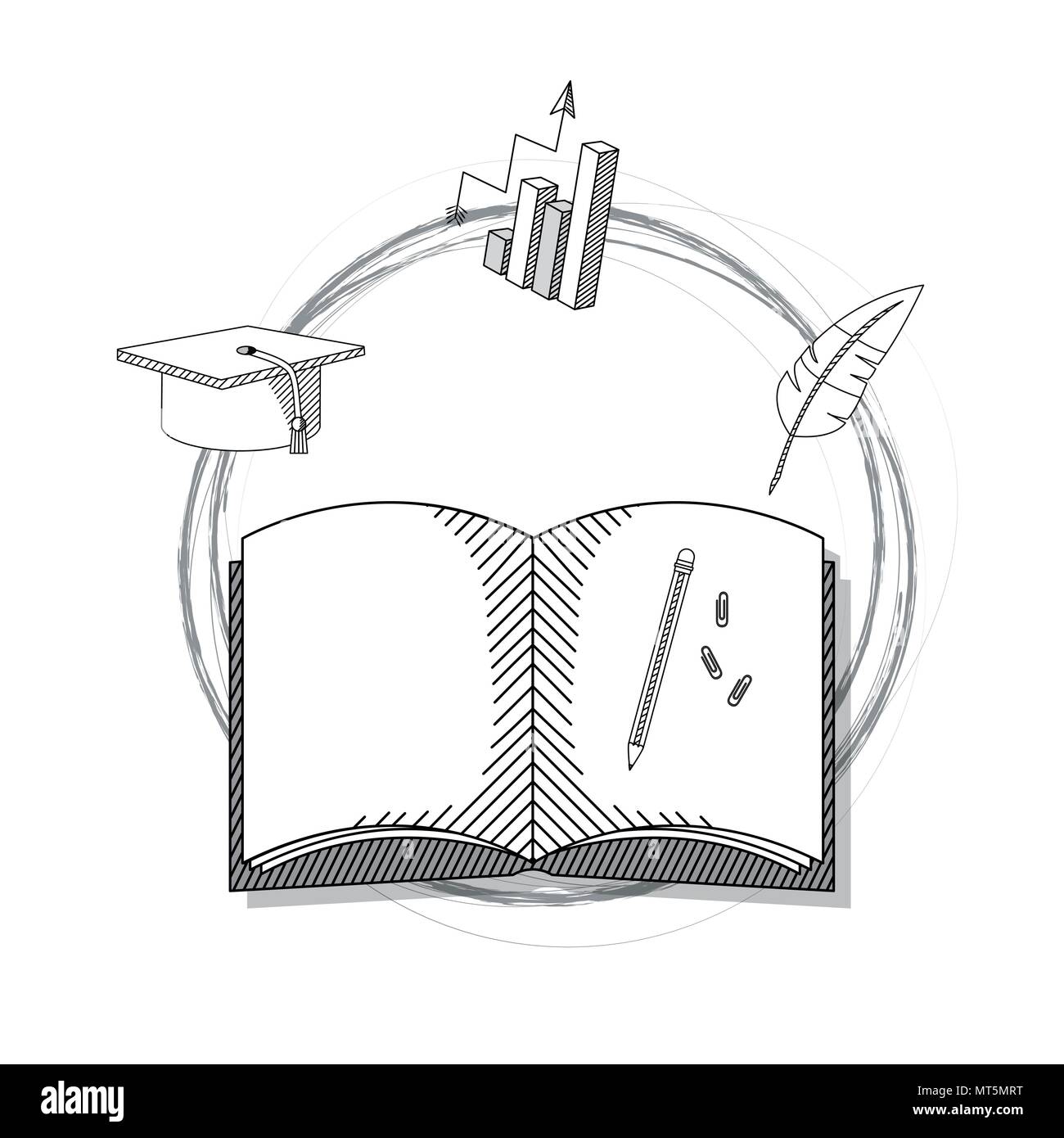 Hand draw education cartoons Stock Vector Image & Art Alamy