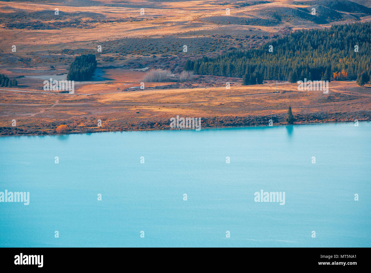 Landscape of Lake Tekapo New Zealand in fall season Stock Photo - Alamy