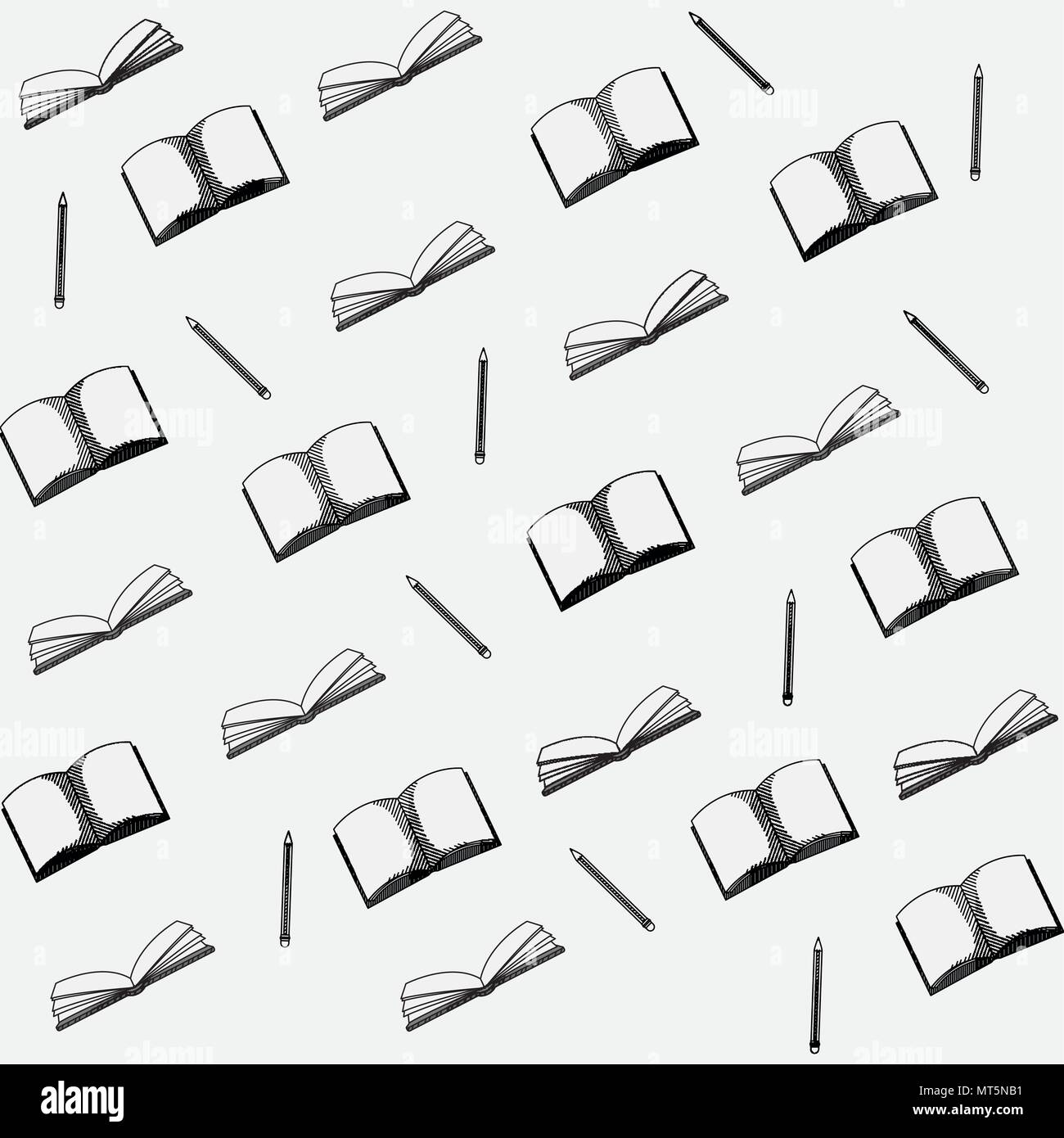 Hand draw books background Stock Vector Image & Art Alamy