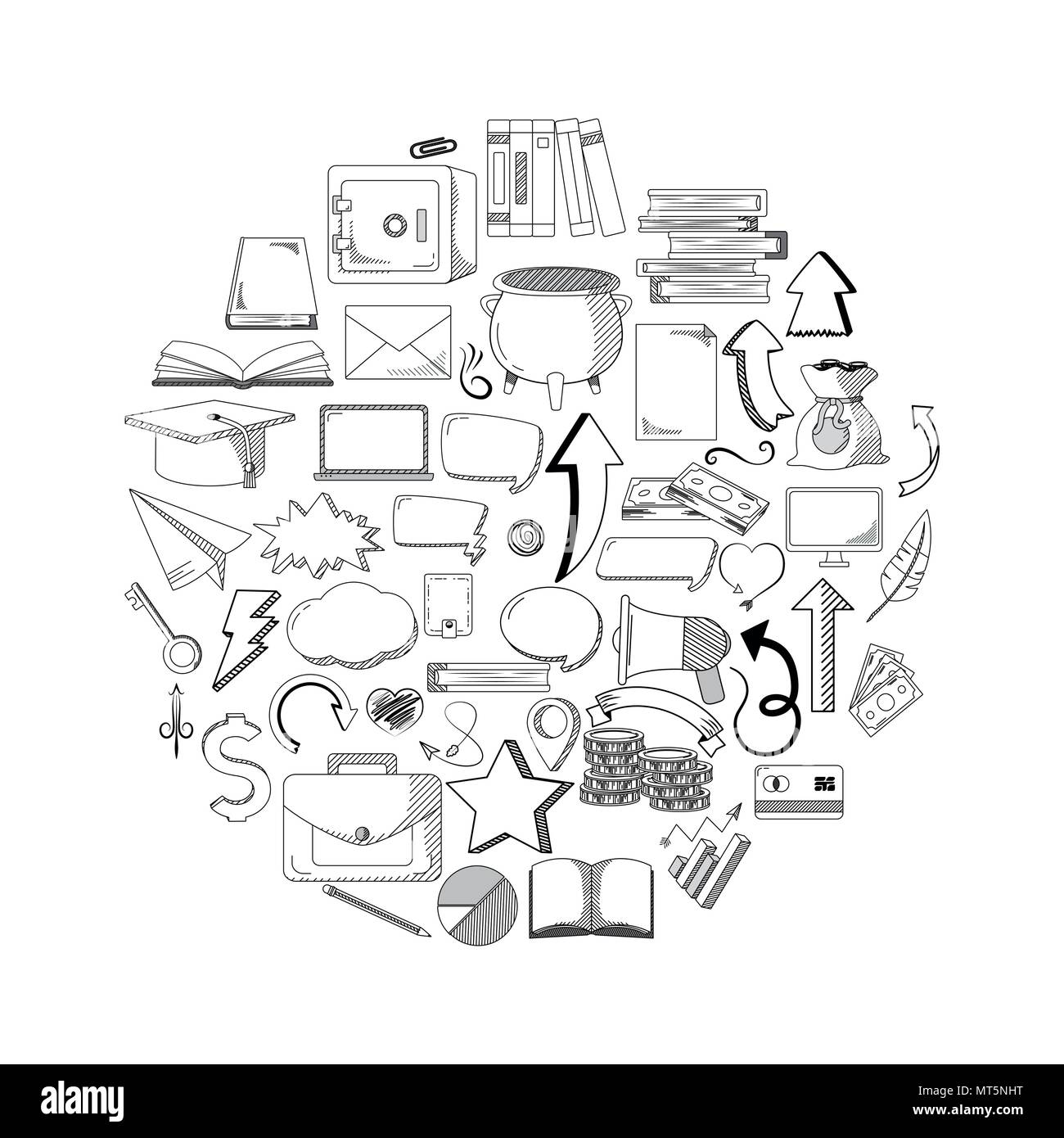 Draw cartoons Black and White Stock Photos & Images - Alamy