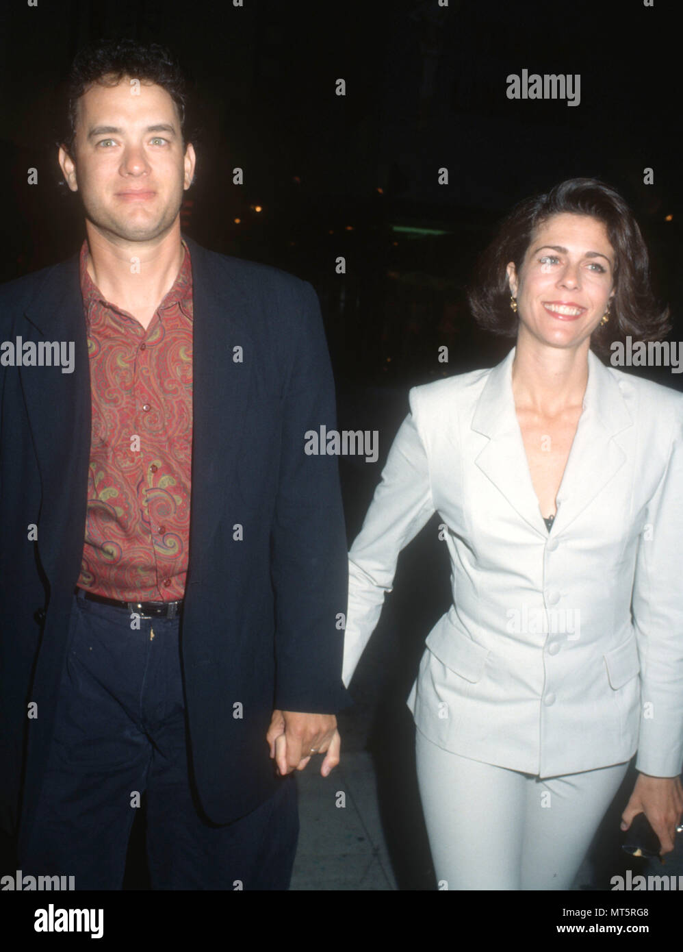 LOS ANGELES, CA - MAY 3: (L-R) Actor Tom Hanks and actress Rita Wilson ...