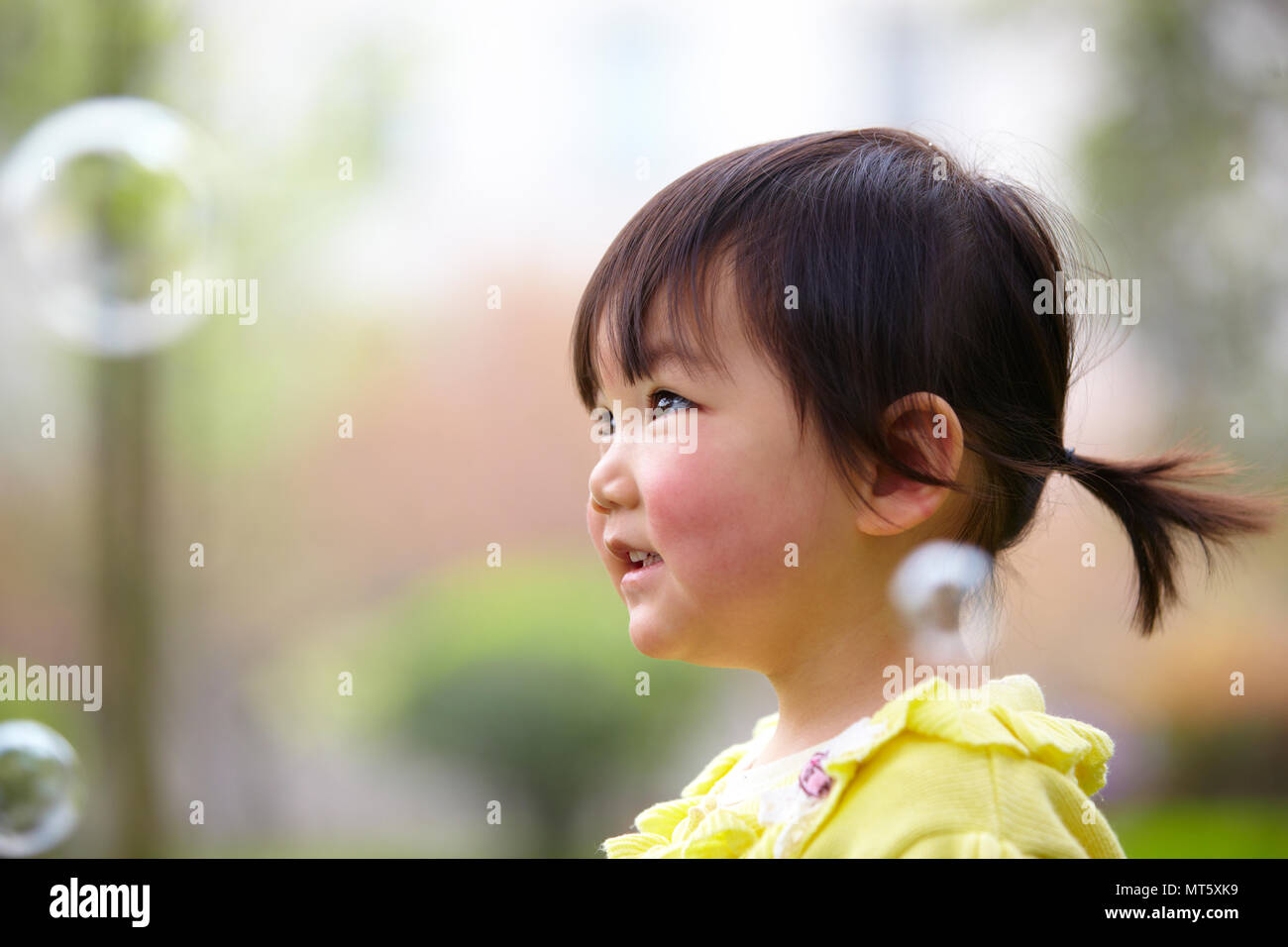 Asian Chinese Little Girl Sitting Stock Photos Asian Chinese